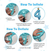 40 Inch Blue Number 3 Balloon Tower Set Winter Ice Princess Theme