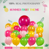 Summer Tropical Balloon Arch Kit Hot pink yellow orange Balloon Luau