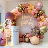 Pink Balloons 12 Inch 50 Pcs Baby Shower Party Balloons Happy Birthday