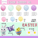 Easter balloon garland arch kit pastel balloons with Easter egg