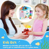 24 Under the Sea Mini Coloring Books Kids with 24 Stacking Crayons