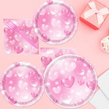 Rakuto 96PCS 2000s Party Decorations - Y2k Heart Disposable Paper