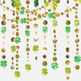 52Ft Shamrock Garlands 4Packs Glitter Green St Patrick's Day