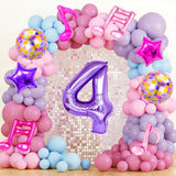 9Pcs Kpop Birthday Decorations - Kpop Music Balloons Hot Pink Mus 4