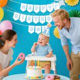 First Birthday Decorations for Boy Blue One Birthday Hat and Pre