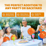 Inflatable Basketballs Pack of 6 16 inch Beach Balls for Sports