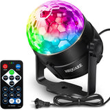 NEQUARE Disco Ball DJ Party Lights Sound Activated with Remote #3