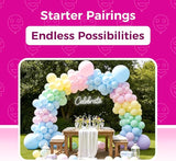Bezente Pastel Balloons Latex Party Balloons 36 Inch - 8 Pack Jumbo