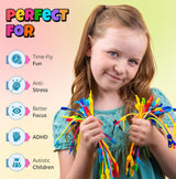 UpBrands 48 Fidget Toys Friendship Zipper Bracelets 7 ½”, Party Favors