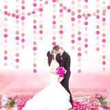 Hot-Pink Rose-Gold Party Decorations Garland - 52ft Wedding Bridal