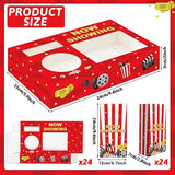 Movie Night Snack Trays 48pcs Include 24 Movies Themed Snack Trays
