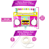 KatchOn, Large Boombox Balloon Set - 22 Inch | 90s Balloons for 90s