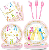 96Pcs Princess Birthday Party Decorations Princess Themed Tableware