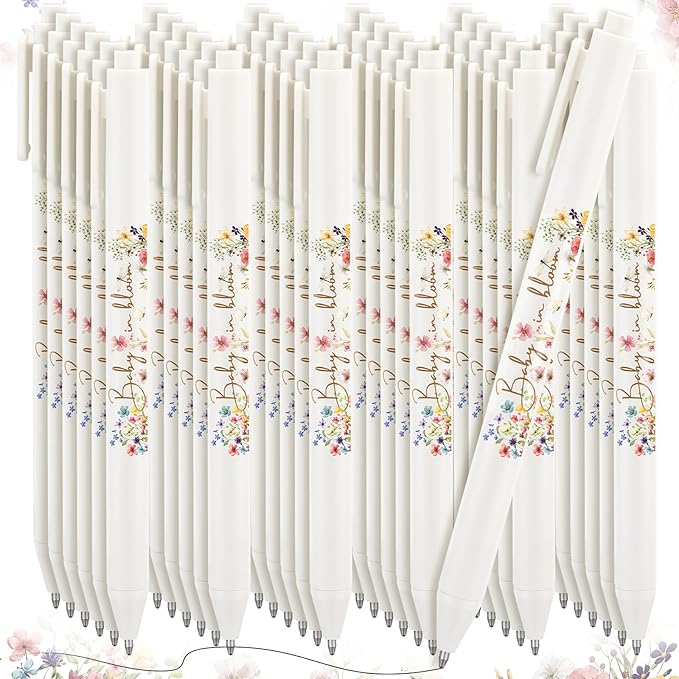 Ireer 36 Pcs Baby in Bloom Baby Shower Pens Gifts Bulk Party Favors