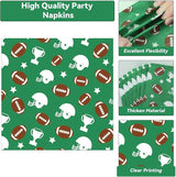 100 Pcs Football Tableware Set Football Themed Party Supplies for