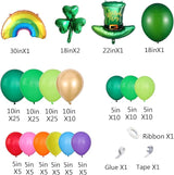 153Pcs St.Patrick's Day Balloon Arch Garland Kit Green Gold Rainbow