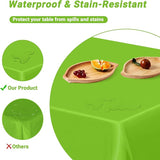 QZYL 4 PCS Plastic Tablecloth, 54 x 108 Inches Waterproof Disposable