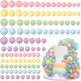 113 PCS 5 Size Colorful Cake Picks - Ball Shaped Cake Topper Pearl