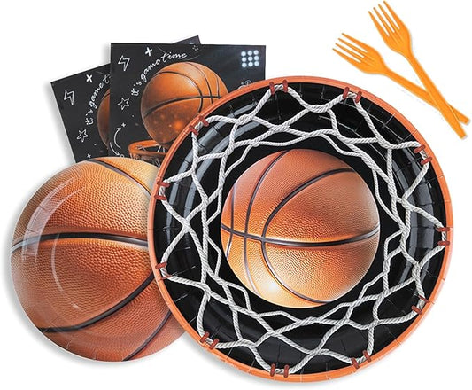 96Pcs Basketball Party Decorations Serve 24 Basketball Theme