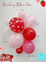 Berry First Birthday Decor 127Pcs Strawberry Balloon Arch Kit with