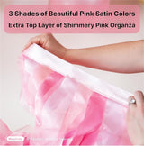 Bluekate Pink Tutu Table Skirt. 6ft Table Skirt with Double Layer