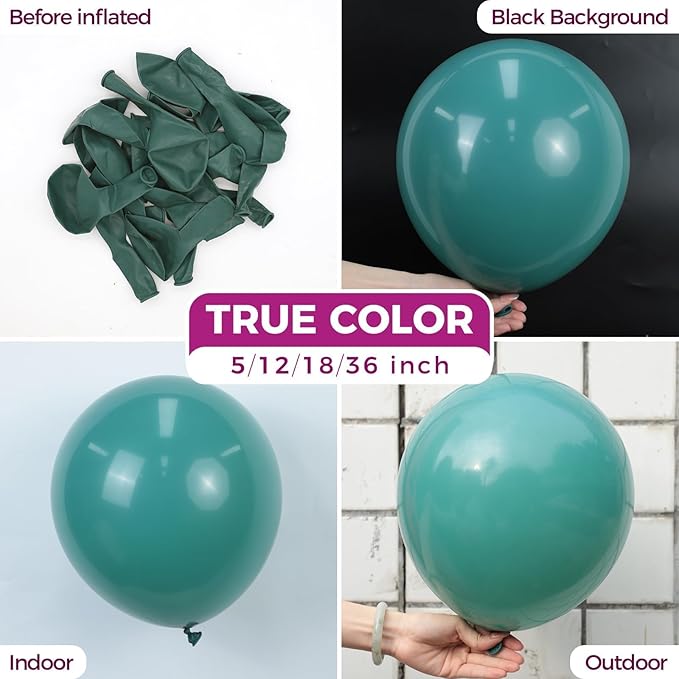 Bezente Slate Blue Latex Party Balloons - 100 Pack 12 inch Round