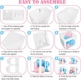 164PCS Baby Boxes Gender Reveal Balloon Decorations Pink and Blue