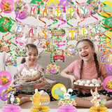Easter Party Decorations Set Happy Easter Banner Bunny Egg Hanging