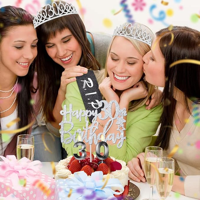 RIP to My 20s Birthday Decorations with 30th Birthday Crown RIP to