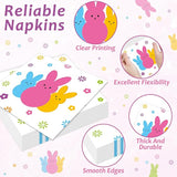 96Pcs Easter Bunny Peeps Party Plates and Napkin Party Supplies