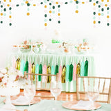 Sage-Green Pink-Gold Party-Decorations Tassel Garland - 20pcs