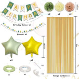 Sage Green Birthday Decorations Women Girls Boho Party Decorations