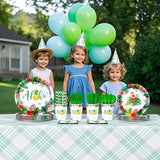 192 PCS Hawaiian Luau Party Decorations Tropical Paper Plates Cups
