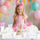 Unicorn Birthday Party Supplies for 24 Guests Magical Pastel Theme