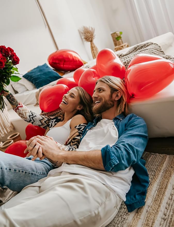 Valentine Day Balloons Decorations I Love You Balloon and Love Bear