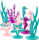 20Pcs Mermaid Party Decoration DIY Felt Under The Sea Table