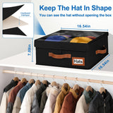 Dofilachy 2-in-1 Stackable Hat Storage for Baseball Caps with Clear