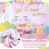 30 Pcs Easter Bunny Happy Birthday Decorations Set Include Rabbit