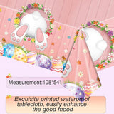 Easter Themed Happy Birthday Party Decorations Rabbit Egg Backdrop