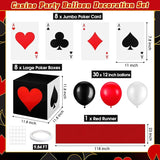 52 Pcs Casino Themed Decorations Set Las Vegas Game Night Entryway