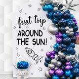 Outer Space First Birthday Party Decorations Sign for Backdrop First