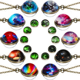 Hicarer 10 Pcs Galaxy Necklace Party Favors Outer Space Galaxy Ball