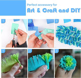 PartyWoo Blue Crepe Paper Streamers 4pcs 328ft Pack of Pearl Blue