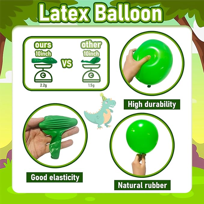 Dinosaur Theme Birthday Party Decorations Green Dino Party Decor for