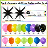 Rainbow Balloon Arch Garland Kit, 137pcs Colorful Balloons whit
