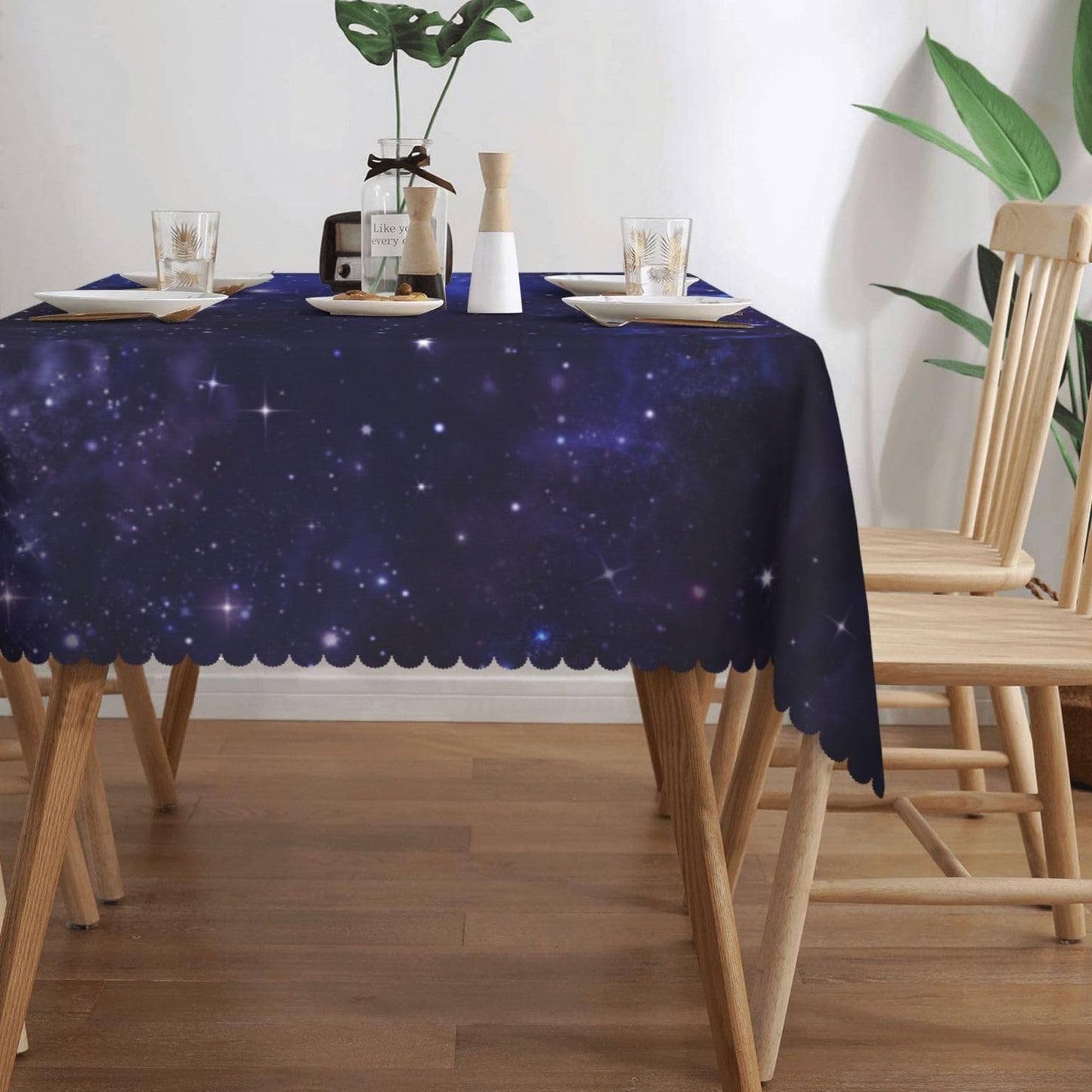 Galaxy Universe Rectangle Tablecloth Starry Night Table Cloth