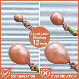 PartyWoo Rose Gold Balloons 100 pcs Different Sizes of 36 18 12 10 5