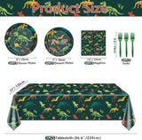 81 Pcs Dinosaur Birthday Decorations Including Dinosaur Plates