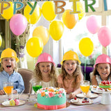 Haysandy Construction Hats Bulk Plastic Construction Party Hats Soft