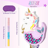 WERNNSAI Unicorn Mermaid Piñata - Unicorn or Mermaid Party Supplies